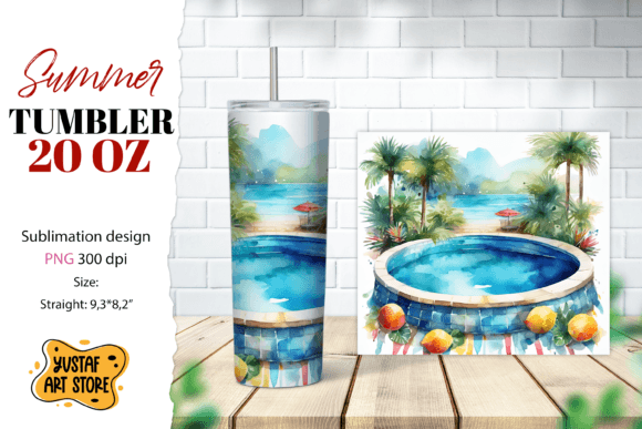 Download Pool Tumbler Wrap. Summer Tumbler Sublim - Tumbler Collection