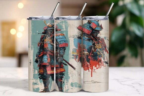 Download Samurai in Full Armor Tumbler Wrap - Tumbler Collection