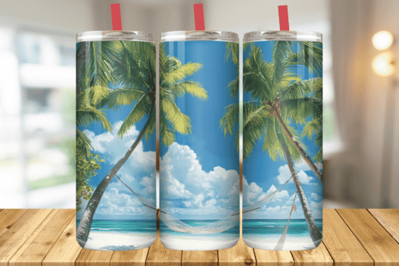 Download Summer Beach Tumbler Wrap PNG - Tumbler Collection