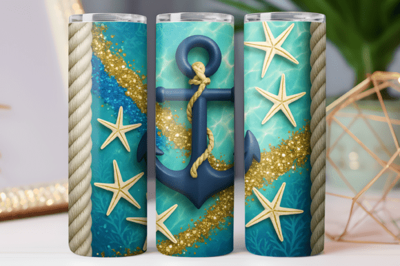 Download Summer Beach Tumbler Wrap Png Art Design - Tumbler Collection