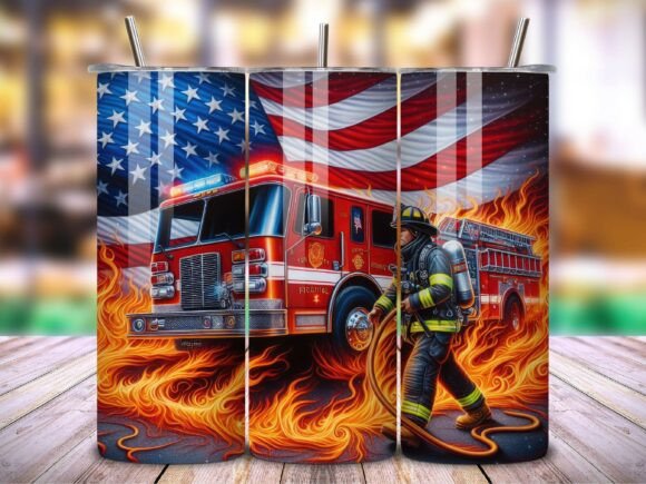 Download Fire Truck American Pride Tumbler V.2 - Tumbler Collection