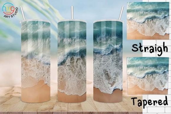 Download Summer Beach 20oz Skinny Tumbler - Tumbler Collection