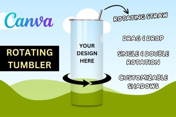Download Animated Skinny Tumbler Video for Canva - Tumbler Collection