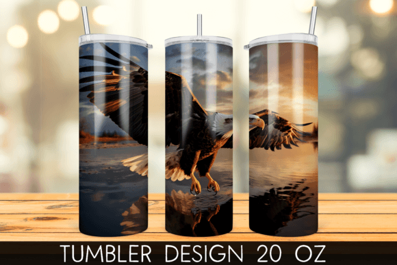 Download Bald Eagle Tumbler Wrap Sublimation - Tumbler Collection
