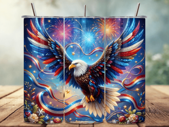 Download Patriotic Eagle Tumbler Wrap PNG - Tumbler Collection