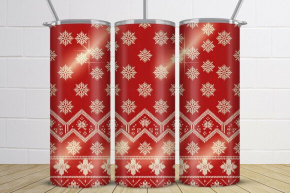 Download Nordic Snowflake Christmas Tumbler Wrap - Tumbler Collection