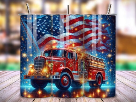 Download Fire Truck American Pride Tumbler V.5 - Tumbler Collection