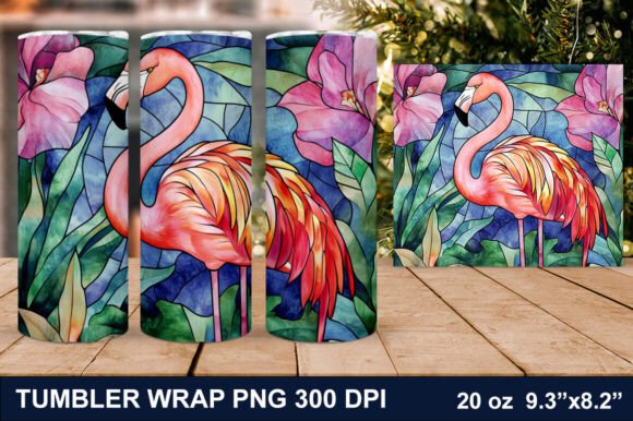 Download Summer Flamingo Tumbler Wrap - Tumbler Collection