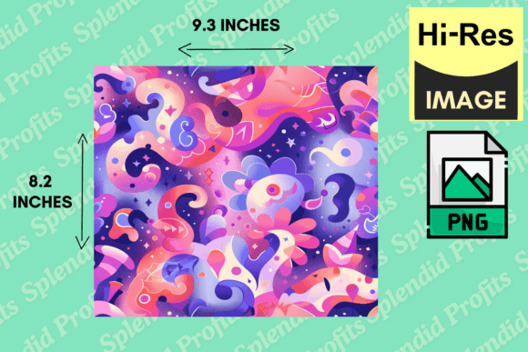 Download Modern Abstract Colorful Tumbler Wrap - Tumbler Collection