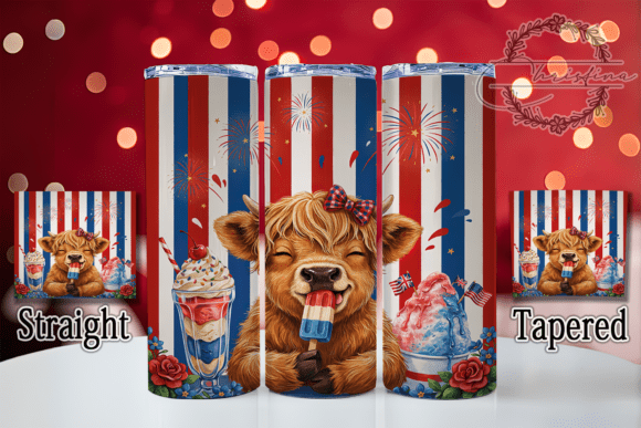 Download American Highland Cow USA Pride Tumbler - Tumbler Collection