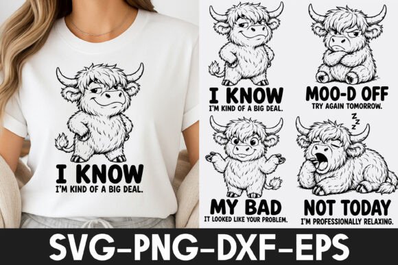 Download Funny Highland Cow Quotes SVG - Funny highland cow Collection