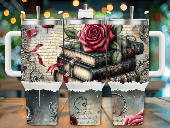 Download Dark Academia Books 40oz Tumbler Wrap - Tumbler Collection