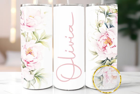 Download Personalized Tumbler Wrap PNG Flowers - Tumbler Collection