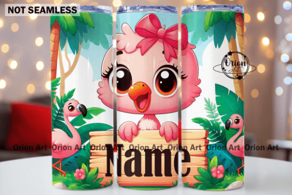 Download Baby Pink Flamingo Tumbler Wrap PNG - Tumbler Collection