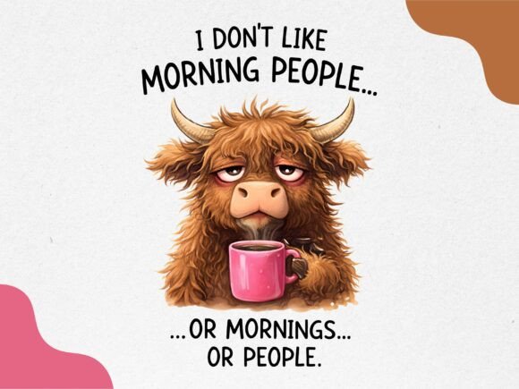 Download Funny Highland Cow Coffee Design - Funny highland cow Collection