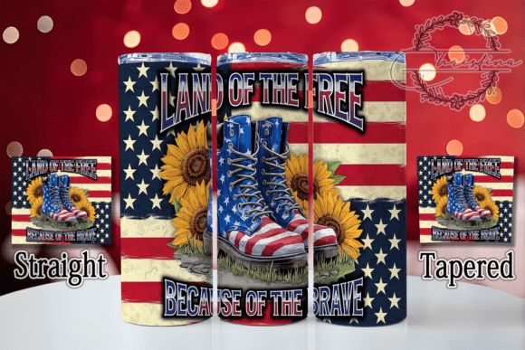 Download Land of the Free Tumbler Wrap - Tumbler Collection
