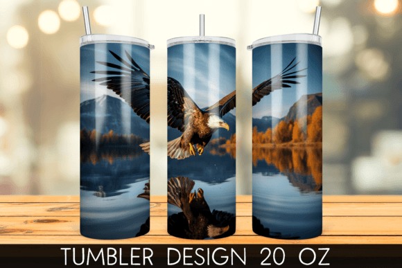 Download Bald Eagle Tumbler Wrap Sublimation - Tumbler Collection