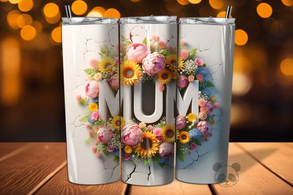 Download Mum 3D Mother's Day Tumbler Wrap - Tumbler Collection