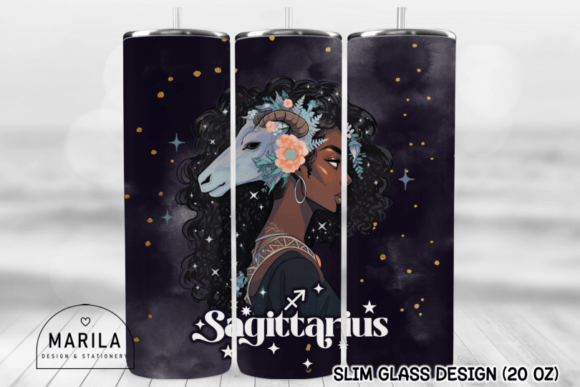 Download Sagittarius Sign Skinny Tumbler Design - Tumbler Collection