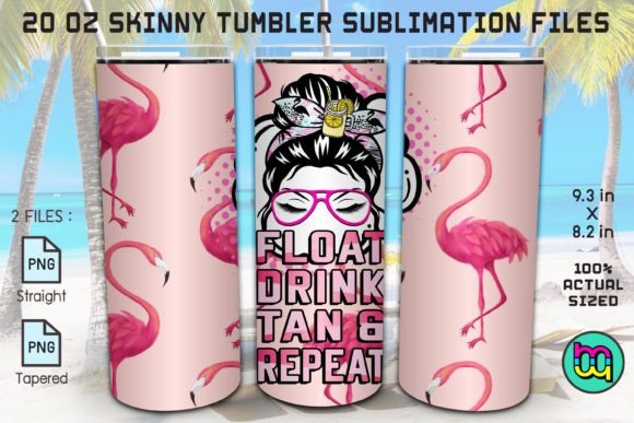 Download Float Drink Tan Repeat Flamingo Tumbler - Tumbler Collection