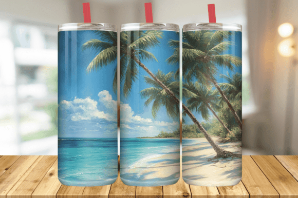 Download Summer Beach Tumbler Wrap PNG - Tumbler Collection