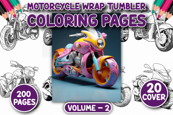 Download 200 Motorcycle Wrap Tumbler Color Pages - Tumbler Collection