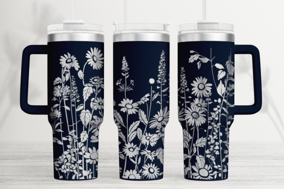 Download Wildflower 40oz Laser Tumbler Wrap SVG - Premium Resources
