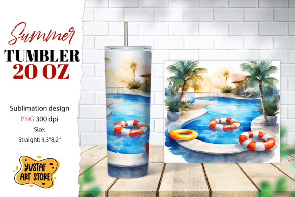 Download Pool Tumbler Wrap. Summer Tumbler Sublim - Tumbler Collection