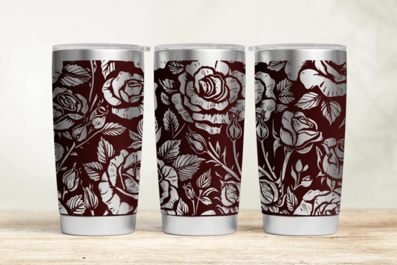 Download Roses 20oz 30oz Laser Tumbler Wrap SVG - Premium Resources