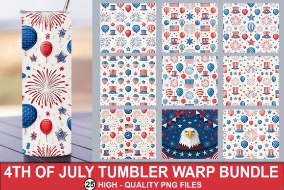 Download 4th of July Tumbler Wrap Bundle - Tumbler Collection