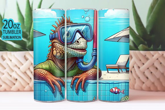 Download Crocodile Swimming Pool Tumbler Wrap Png - Tumbler Collection