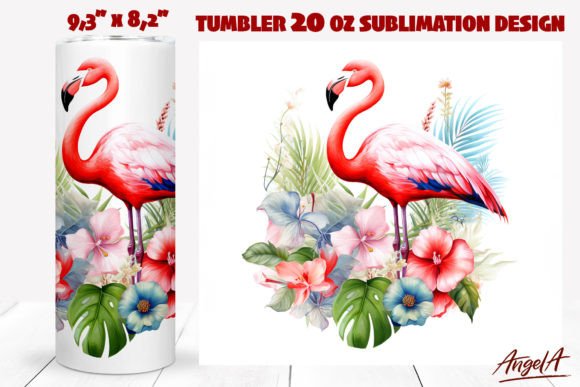 Download Flamingo Tumbler Wrap / Pink Flamingo - Tumbler Collection
