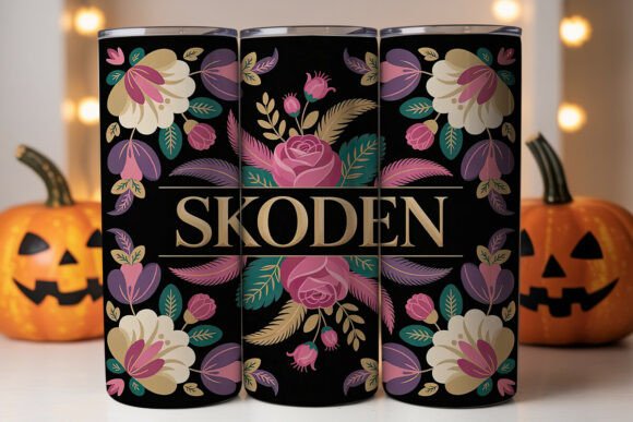 Download Boho Floral Personalized Tumbler Wrap - Tumbler Collection