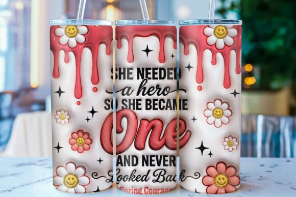 Download 3D Inflated Inspirational Tumbler Wrap - Tumbler Collection
