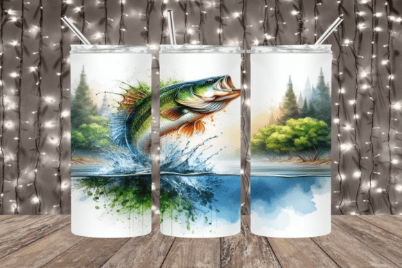 Download Bass Fish Tumbler Wrap - Tumbler Collection