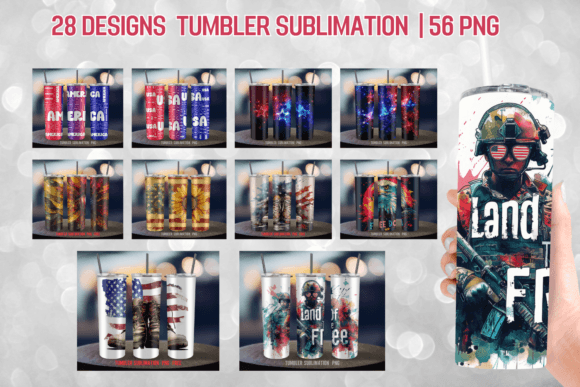Download 4th of July Tumbler Sublimation Bundle - Tumbler Collection