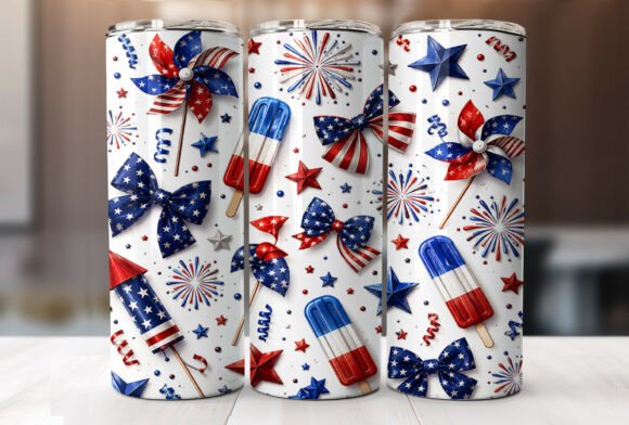 Download Coquette Patriotic Bows 20oz Tumbler PNG - Tumbler Collection