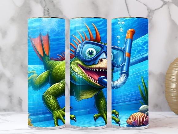 Download Crocodile Swimming Pool Tumbler Wrap Png - Tumbler Collection