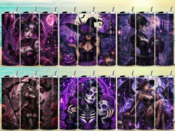 Download Gothic Girl Tumbler Wrap Bundle - Tumbler Collection