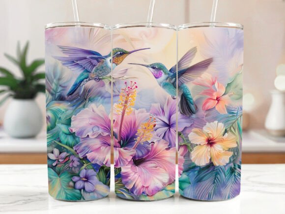 Download Hummingbird Tumbler Wrap 20 Oz PNG - Tumbler Collection
