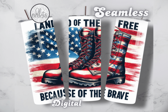 Download Land of the Free Patriotic Tumbler Wrap - Tumbler Collection