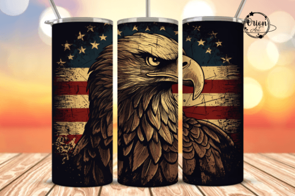 Download Patriotic Eagle Tumbler Wrap PNG - Tumbler Collection