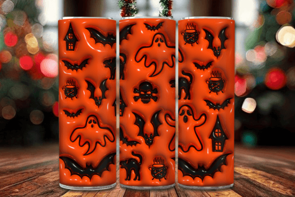 Download Halloween 3D Skinny Tumbler Design - Tumbler Collection