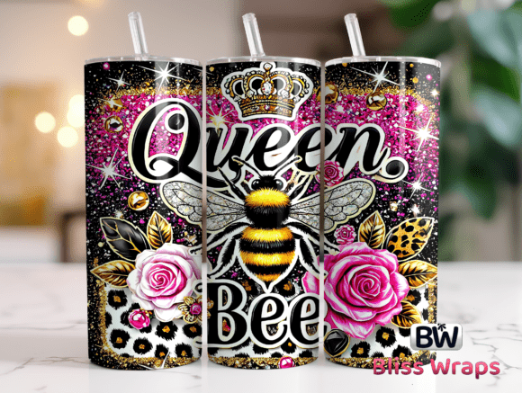 Download Queen Bee Inspirational Tumbler Wrap - Tumbler Collection