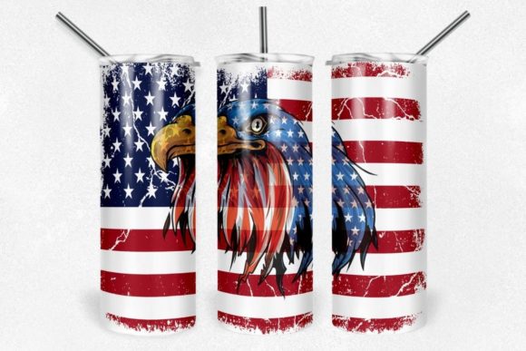 Download Patriotic Eagle Tumbler PNG Sublimation - Tumbler Collection
