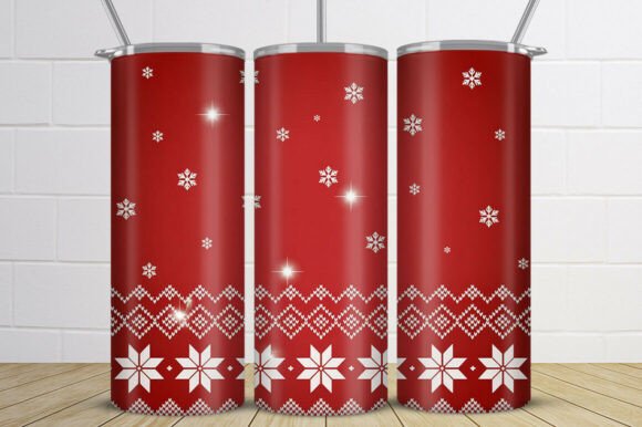 Download Nordic Snowflake Christmas Tumbler Wrap - Tumbler Collection