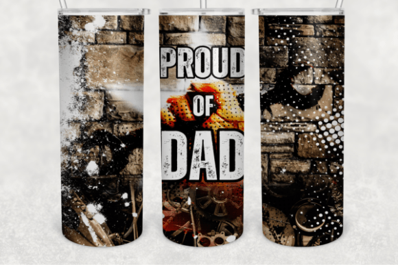Download Proud Dad 20 Oz Skinny Tumbler Png File - Tumbler Collection
