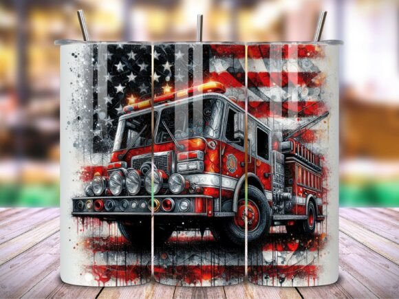 Download Fire Truck American Pride Tumbler V.1 - Tumbler Collection