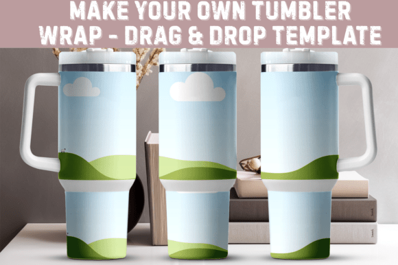 Download 40oz Tumbler Wrap Template SVG &amp; Canva - Tumbler Collection
