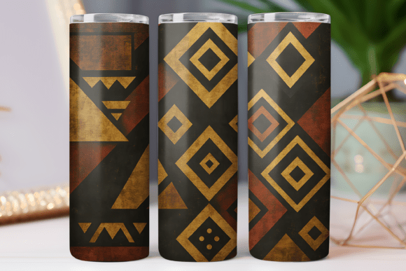 Download Geometric Pattern Tumbler Wrap 20oz Art - Tumbler Collection
